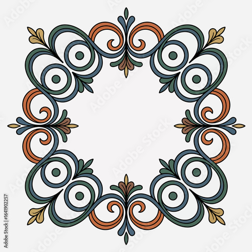 hires and vector at my page frame colorful editable vector hires for gold classic shape Artwork
