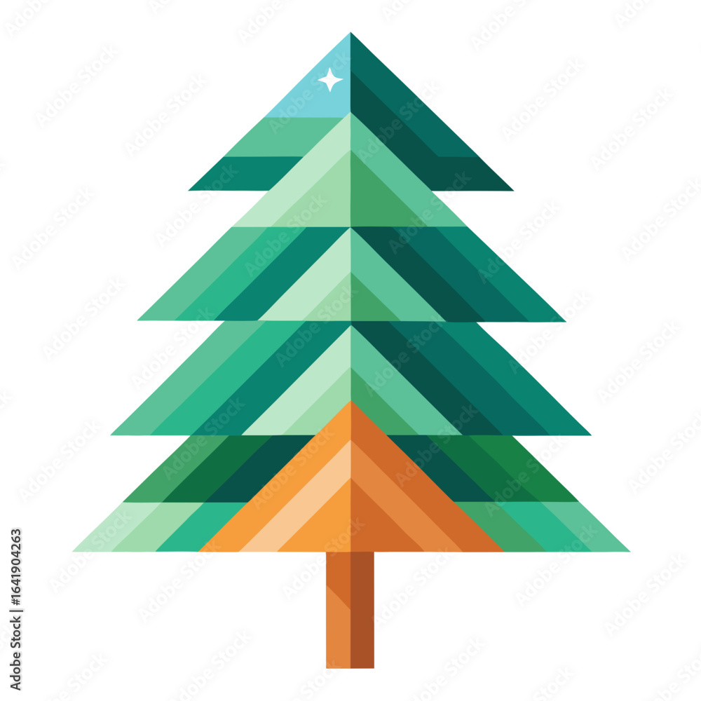 Fototapeta premium abstract christmas tree