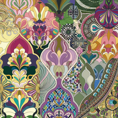 vector illustration hires Collection of High-Resolution Abstract Seamless ornament Patterns with Diverse Designs and Textures 
