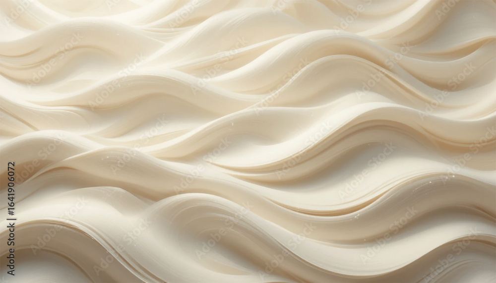 Obraz premium Abstract waves of creamy texture create a stunning, elegant, and modern design perfect for backgrounds
