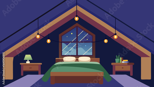 cozy attic bedroom exposed wooden beams rustic