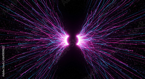 High-Energy Particle Collision Trails