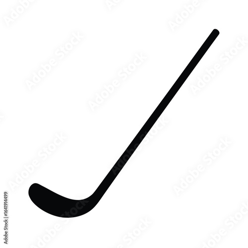 Silhouette of a Hockey Stick