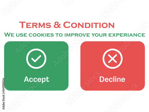 Terms condition accept decline cookies