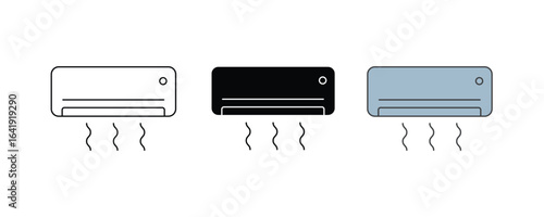 Air condition icon vector. AC symbol vector illustration 