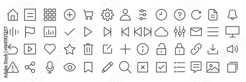 Modern minimalist line icon. websites and app line icon. essential user interface editable stroke line icon vector illustration. 