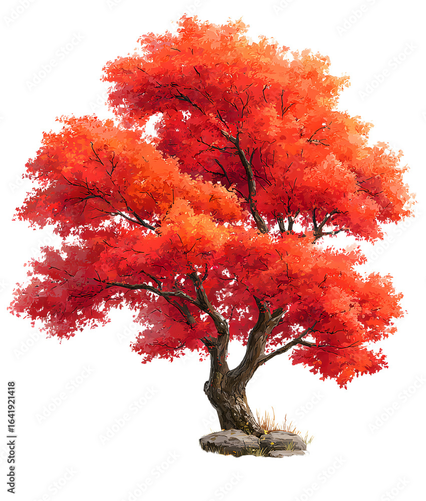 Fototapeta premium autumn tree isolated