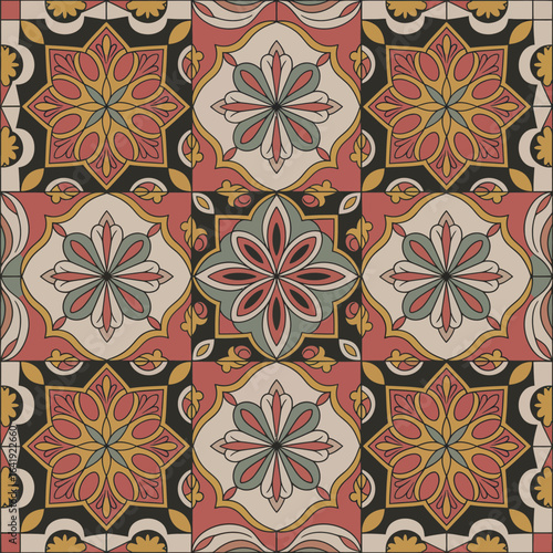 vector illustration hires Collection of High-Resolution Abstract Seamless ornament Patterns with Diverse Designs and Textures 
