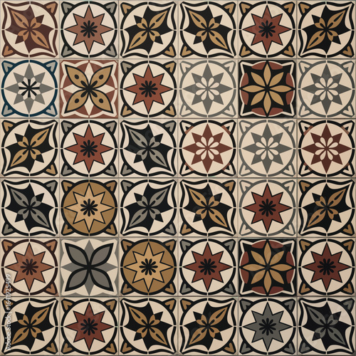 vector illustration hires Collection of High-Resolution Abstract Seamless ornament Patterns with Diverse Designs and Textures 
