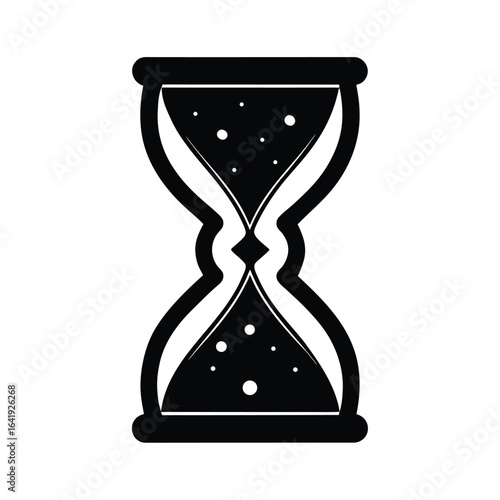 Magic Hourglass Silhouette Icon