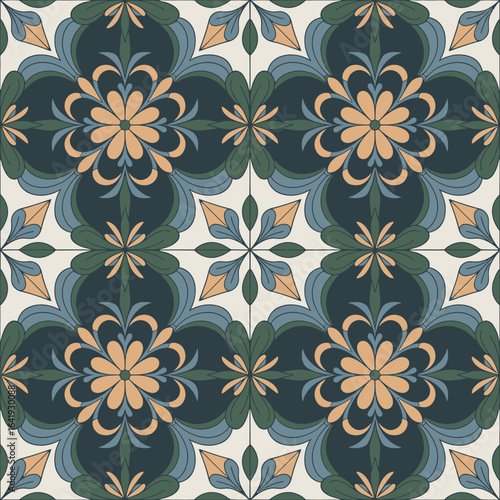Wallpaper Mural vector illustration hires Collection of High-Resolution Abstract Seamless ornament Patterns with Diverse Designs and Textures 
 Torontodigital.ca