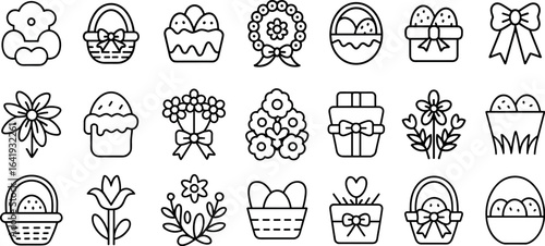 set of easter eggs, decorate, ornament, decorative easter eggs for gifts, cards, children, life, graphic, clip art, vignetting and more vector illustration