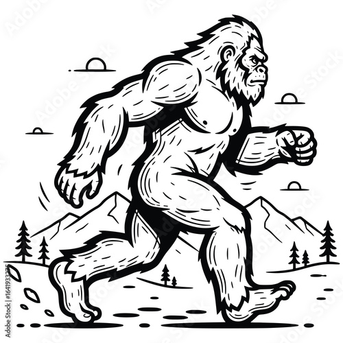 Bigfoot Roams the Forgotten Wilds Generative AI
