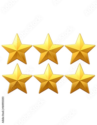Six golden stars for rating