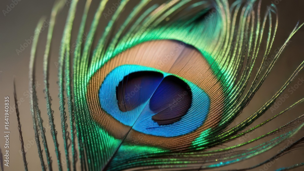 Obraz premium Peacock feather detail