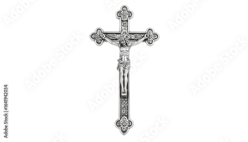 Ornate silver crucifix