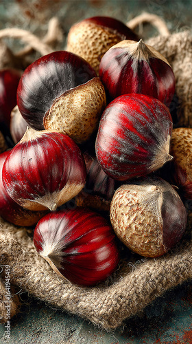 chestnuts on the table