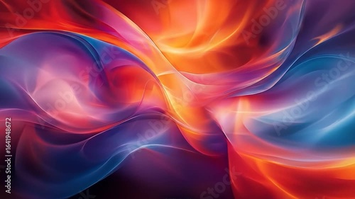 Wallpaper Mural Dynamic Abstract Flow: Vibrant Colors Swirl in Mesmerizing Motion Graphics Torontodigital.ca