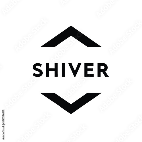 Abstract geometric shiver logo concept