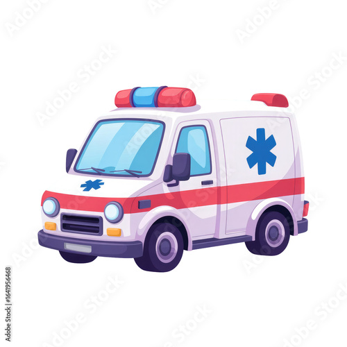 Wallpaper Mural 3d rendered illustration of an ambulance isolated on transparent background Torontodigital.ca