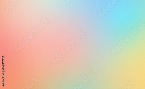 Radiant Pastel Rainbow Gradient: Soft Pink, Blue, and Yellow Blend