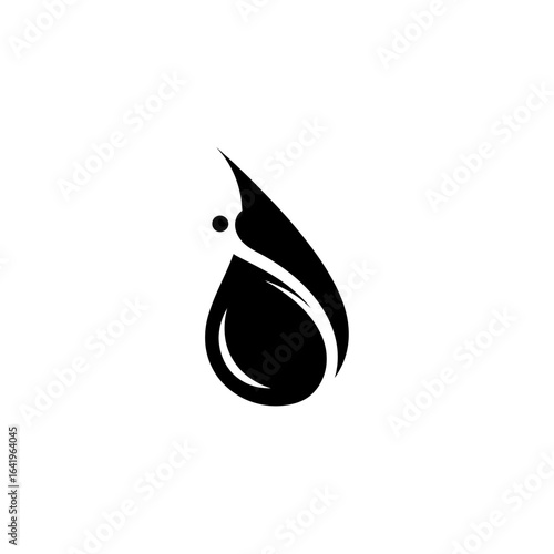 Stylish water drop graphic design image