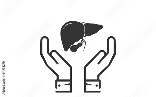 Two hand protecting liver image, png protecting hands of a liver	