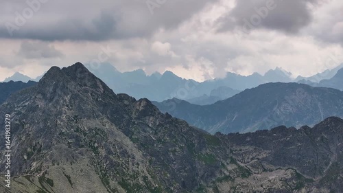 Majestic aerial view of Tatra Mountains showcasing natural beauty in Poland