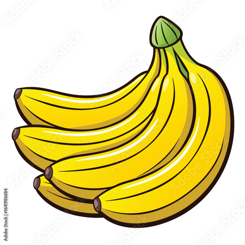 Fresh bananas are a healthy and sweet tropical fruit snack, perfect for a balanced diet