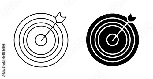 Target aim with arrow icon