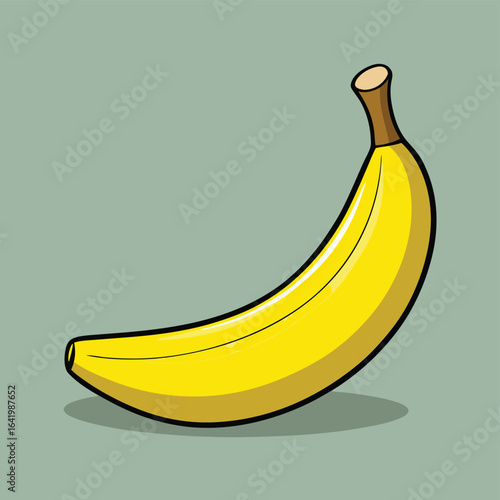 Yellow tropical banana fruit, a sweet and healthy snack, with a fresh peel on a white background