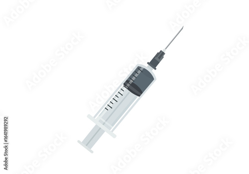 Medical Syringe with Needle for Injection or Vaccination