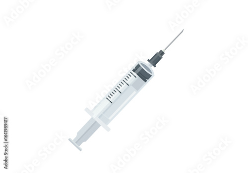Medical Syringe with Needle for Injection or Vaccination