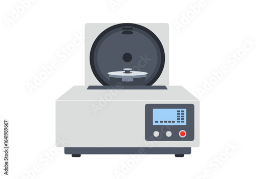 Laboratory Centrifuge Machine with Digital Display and Open Lid