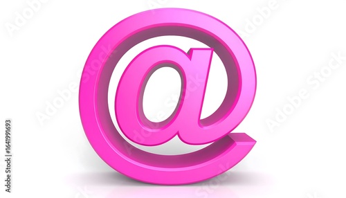 Bright pink at symbol graphic design