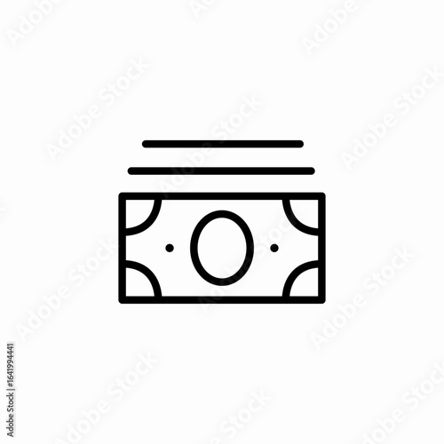 stack of money icon sign vector
