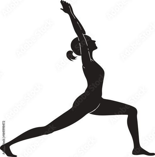 yoga exercise silhouette collection