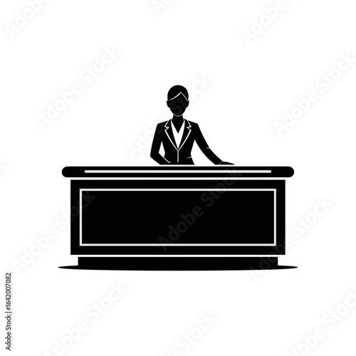 Reception desk icon