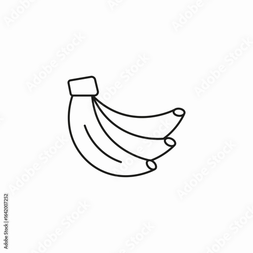 bunch of bananas icon sign vector