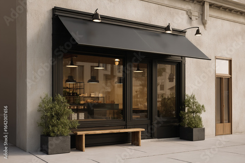 Wallpaper Mural modern glass store facade, empty glass storefront	 Torontodigital.ca