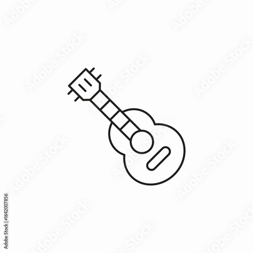 guitar musical instrument icon sign vector