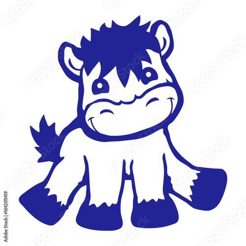 Horse Pony Cute Sitting Drawing Riding Cartoon Comic