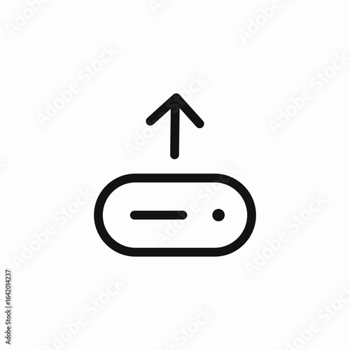 upload data icon icon sign vector