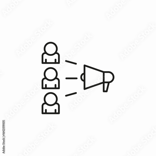 public announcement megaphone icon sign vector