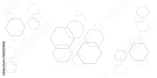 A 3D geometric hexagon pattern of vector women silhouettes, a digital connection icon