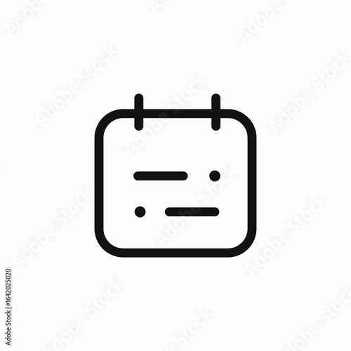 calendar with dots icon sign vector