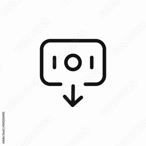 money down arrow icon sign vector