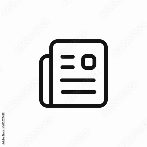 simple document article icon sign vector