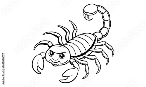 Scorpion t shirt design silhouette and vector line art, high-quality illustration ideal for adult coloring books, art therapy, relaxation and stress relief printable designs