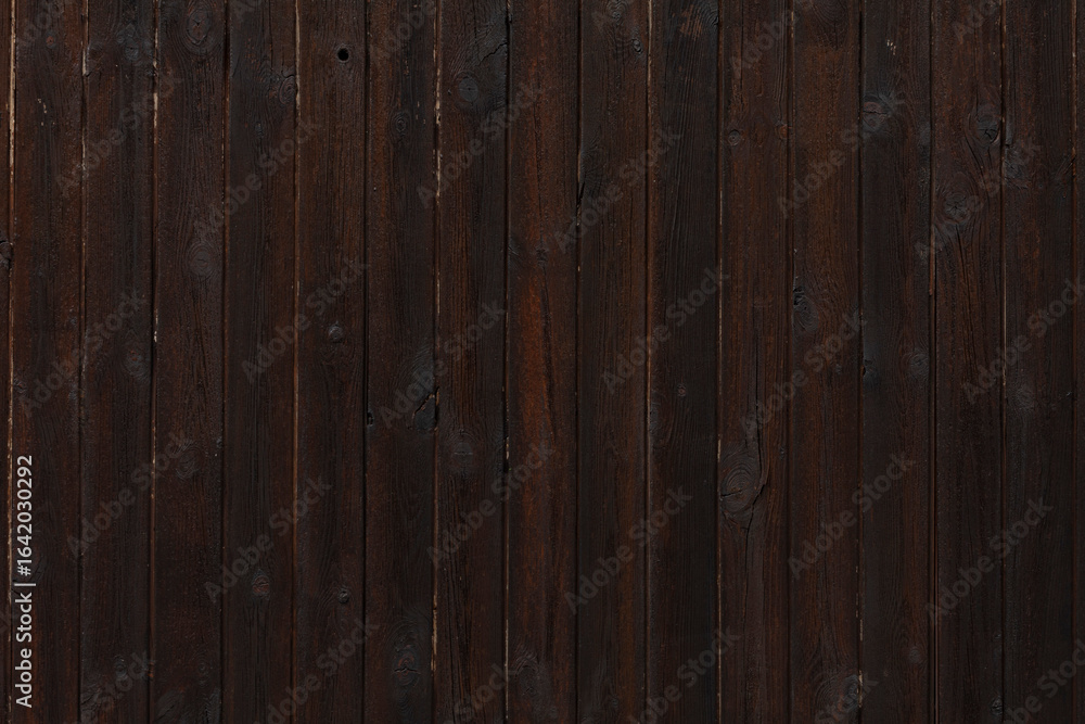 Naklejka premium Dark wood planks texture